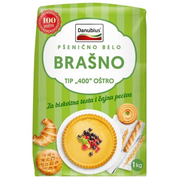 Brašno DANUBIUS oštro T-400 1kg