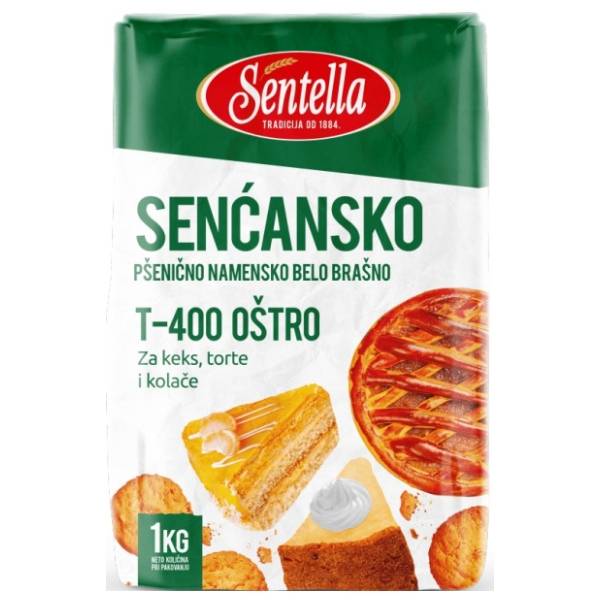 Brašno SENTELLA oštro T-400 1kg
