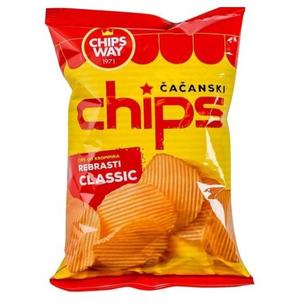 CHIPS WAY Classic rebrasti 90g