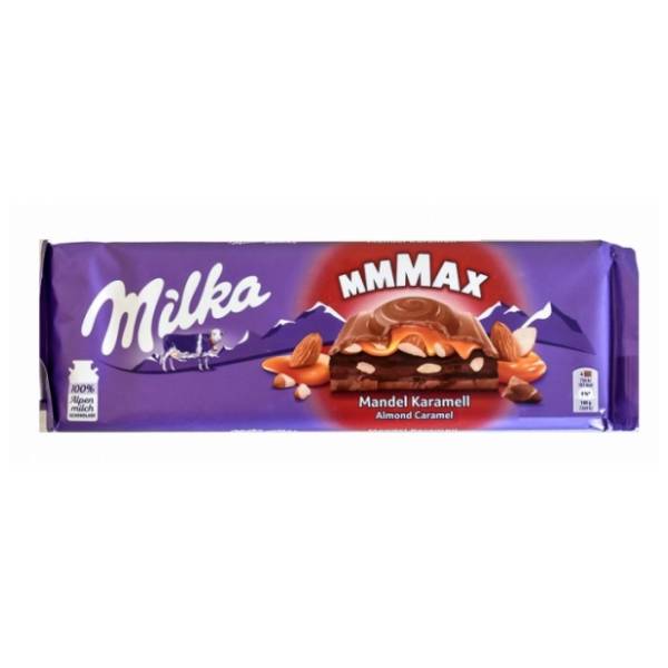 Čokolada MILKA almond caramel 300g