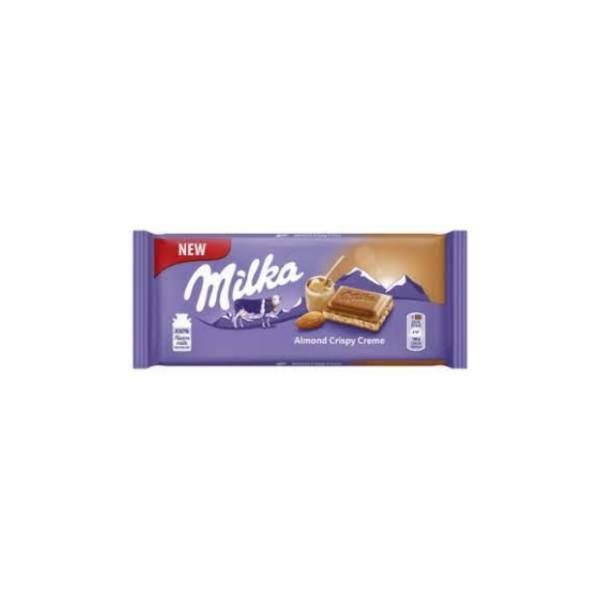 Čokolada MILKA almond crispy 90g