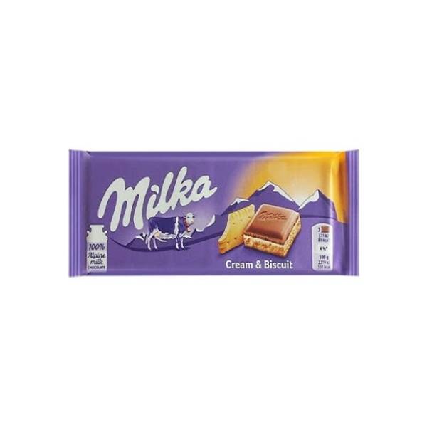 Čokolada MILKA cream & biscuit 100g