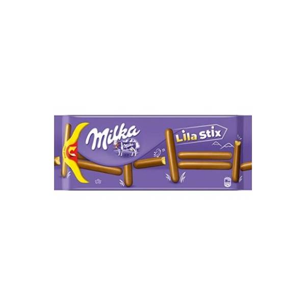 Čokoladica MILKA keks ChocoLilaStix 112g