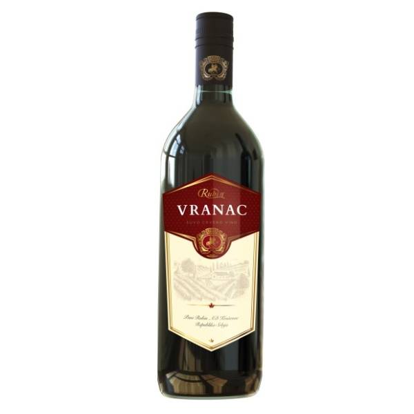 Crno vino RUBIN Vranac 1l