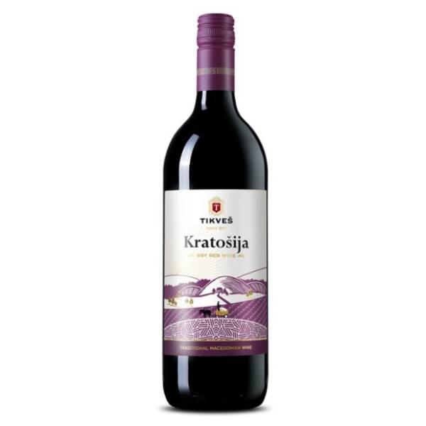 Crno vino TIKVEŠ Kratošija 1l