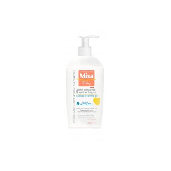 Dečiji gel MIXA za kupanje i pranje kose 2u1 400ml