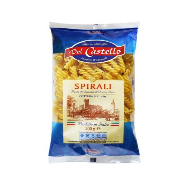 Testenina DEL CASTELLO Spirali 500g