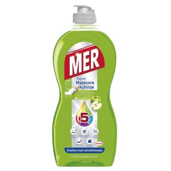 Deterdžent za posuđe MER jabuka 450ml