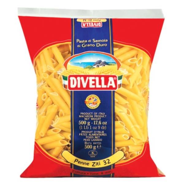 DIVELLA Penne ziti rigate 500g