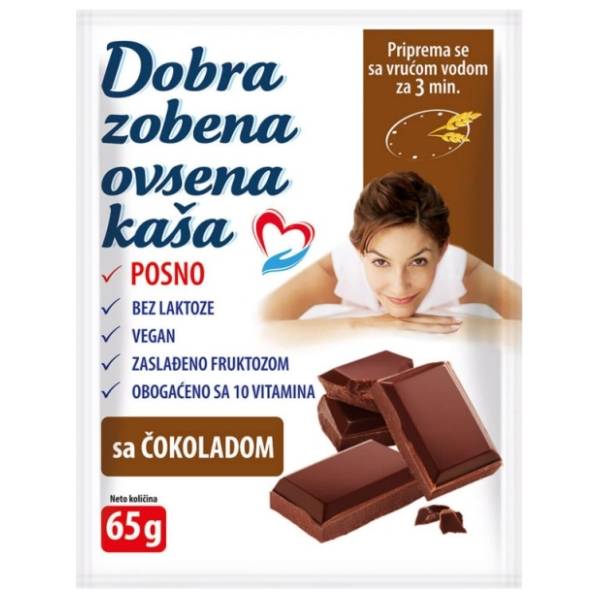 DOBRA ovsena kaša čokolada 65g