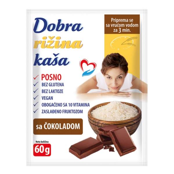 DOBRA pirinčana kaša čokolada 60g