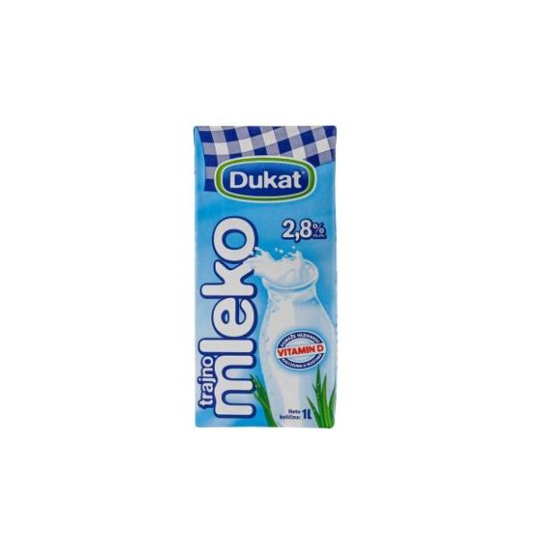Dugotrajno mleko DUKAT 2,8%mm 1l
