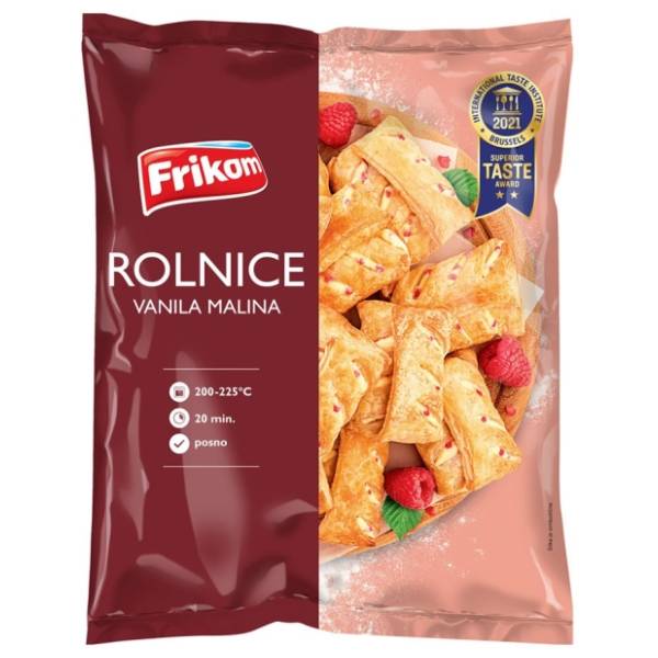 FRIKOM rolnice vanila malina 800g