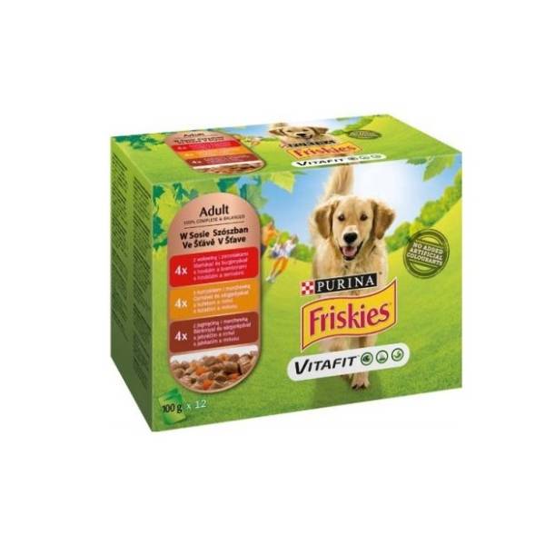 FRISKIES govedina piletina jagnjetina 12x100g