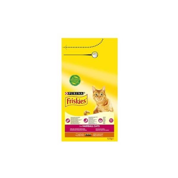 FRISKIES Hairball piletina i povrće 1,5kg