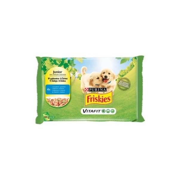 FRISKIES Junior piletina i grašak 4x100g