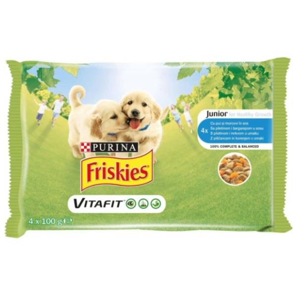 FRISKIES Junior piletina i šargarepa 4x100g