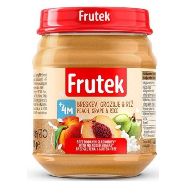 FRUTEK kašica breskva pirinač 120g