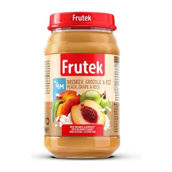 FRUTEK kašica breskva pirinač 190g