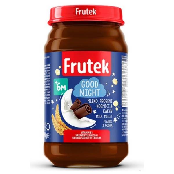 FRUTEK kašica mleko prosene pahuljice kakao 190g