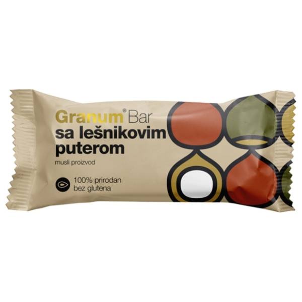 GRANUM Bar sa lešnikovim puterom 30g