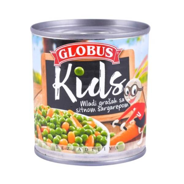 Grašak GLOBUS Kids sa šargarepom 150g