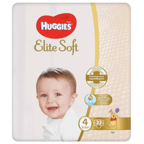 HUGGIES pelene Elite Soft 4 33kom