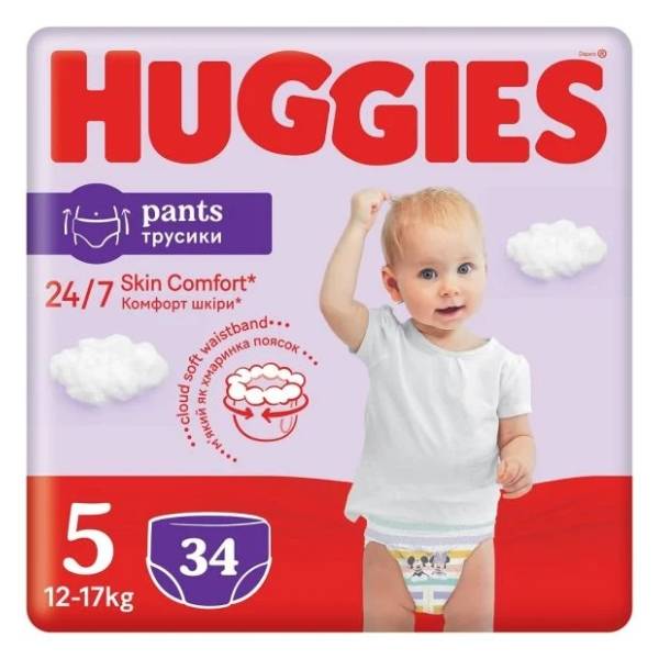 HUGGIES pelene Pants 5 34kom