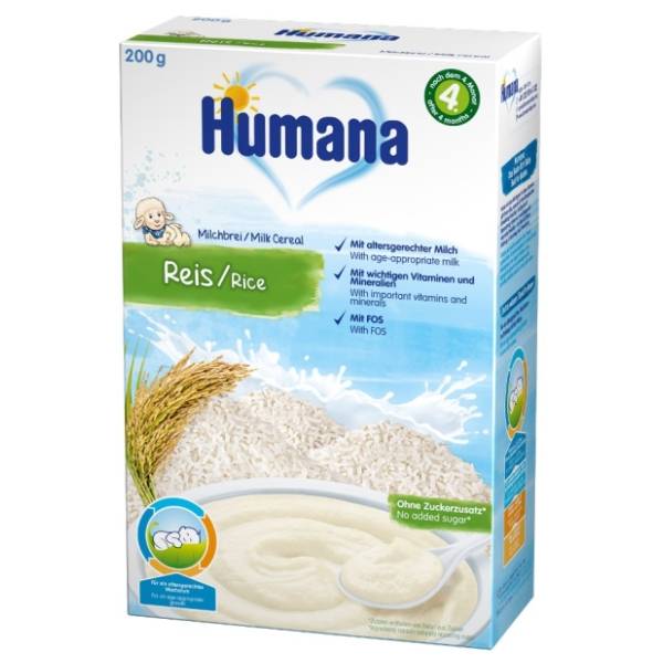HUMANA mlečna kaša sa pirinčem 200g