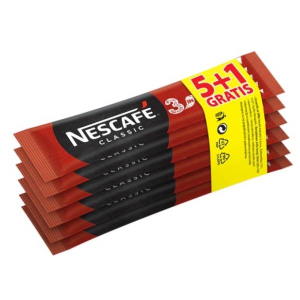 Instant kafa NESCAFE Classic 3u1 5+1 gratis