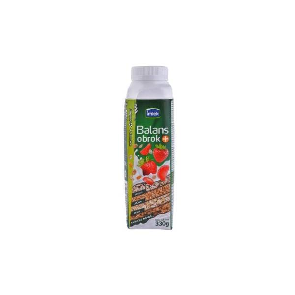 Jogurt IMLEK Balans+ jagoda i 4 žitarice 330g