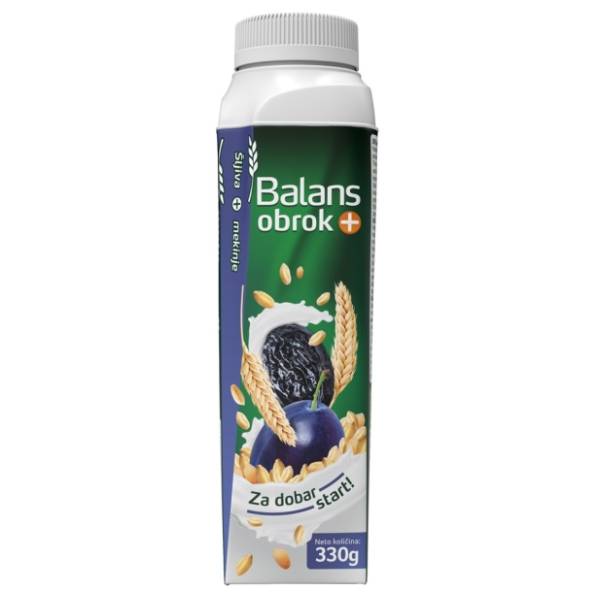 Jogurt IMLEK Balans+ šljiva žitarice 1%mm 330ml