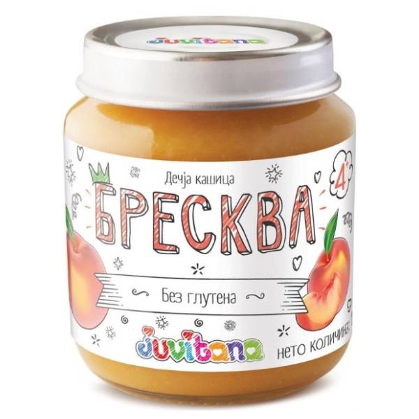 JUVITANA kašica breskva 128g