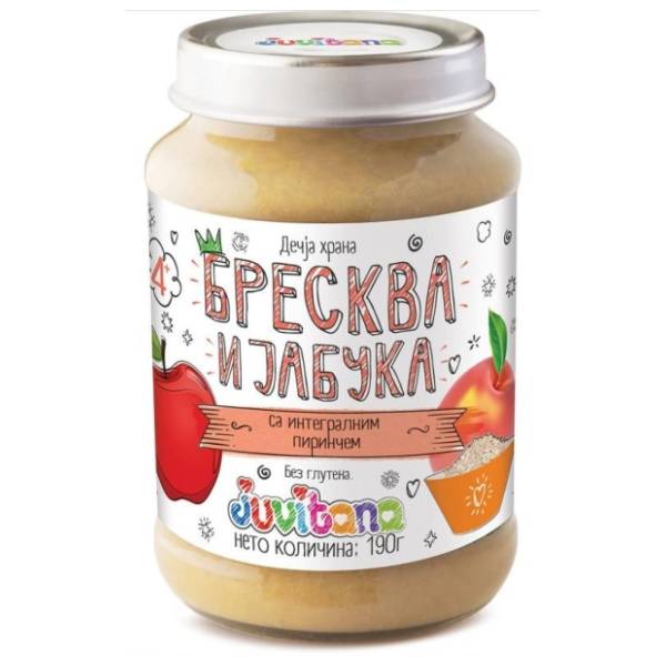 JUVITANA kašica jabuka breskva 190g