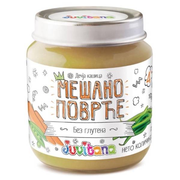 JUVITANA kašica mešano povrće 128g