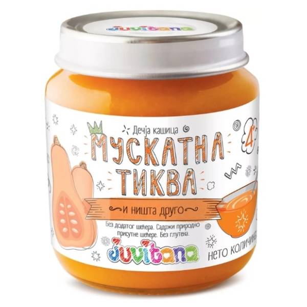 JUVITANA kašica muskatna tikva 128g