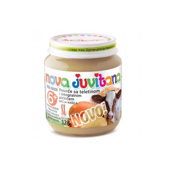 JUVITANA kašica povrće teletina 128g