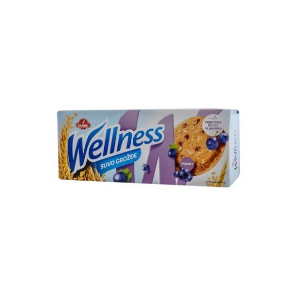 Keks WELLNESS Suvo grožđe 210g