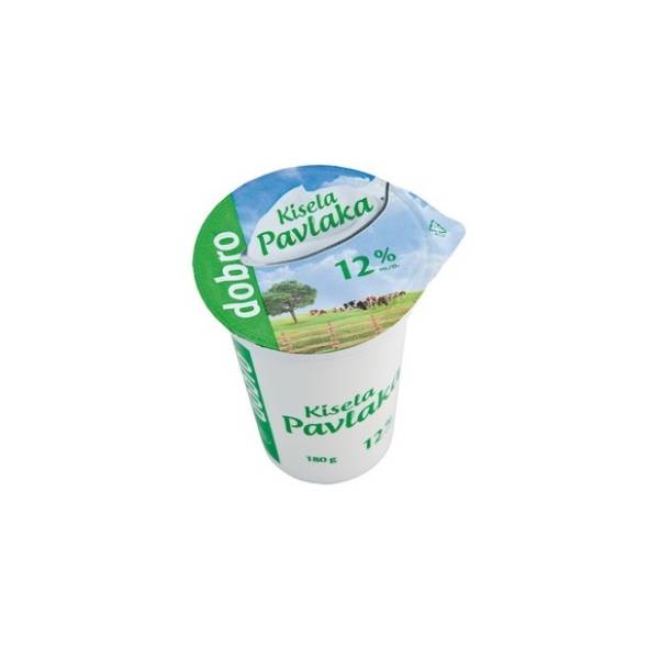 Kisela pavlaka DOBRO 12%mm 180g