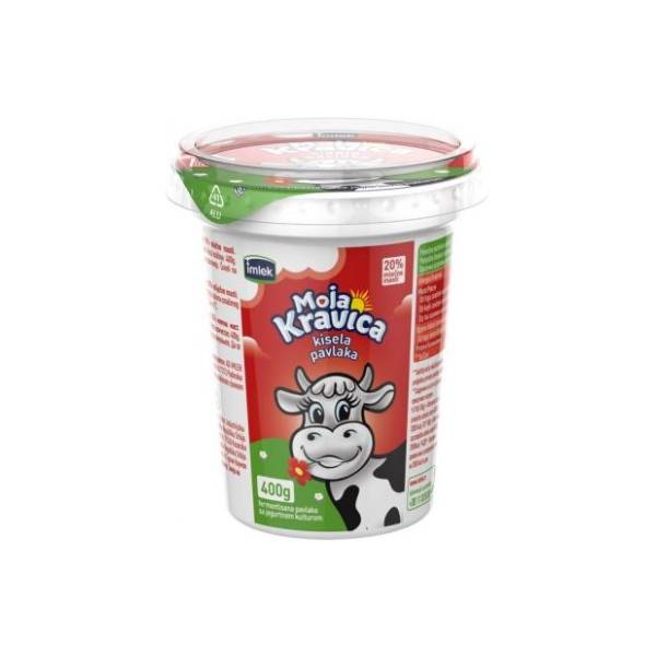 Kisela pavlaka IMLEK Moja kravica 20%mm 400g