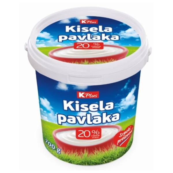 Kisela pavlaka K Plus 20%mm 700g