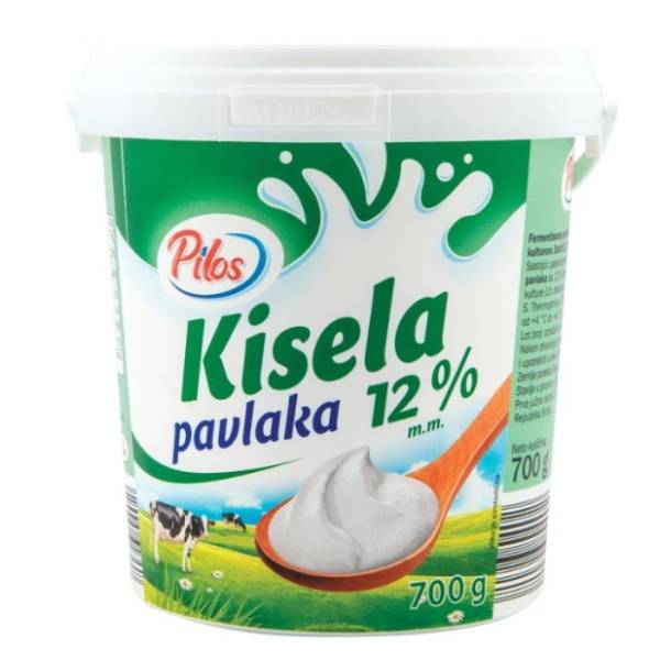 Kisela pavlaka PILOS 12%mm 700g