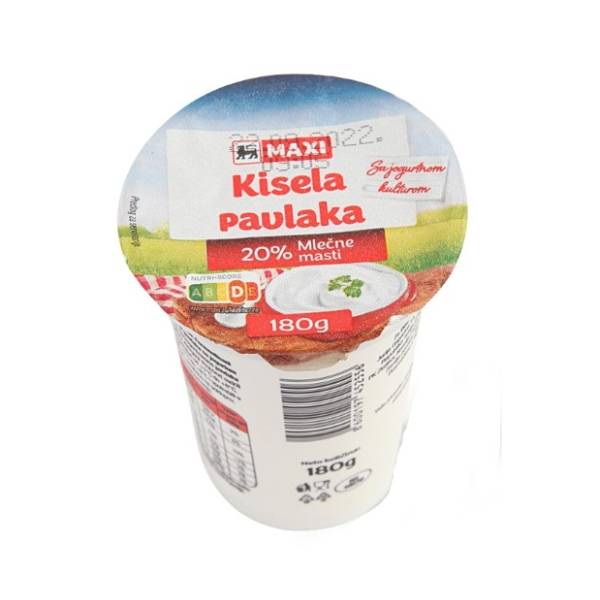 Kisela pavlaka PREMIA 20%mm 180g