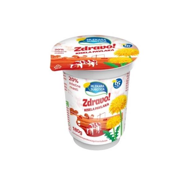 Kisela pavlaka ZDRAVO 20%mm 180g