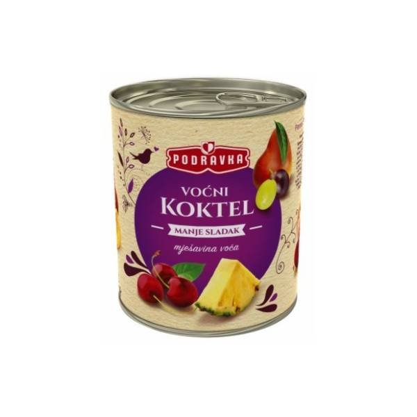 Kompot voćni koktel light PODRAVKA 800g