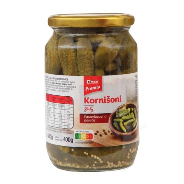 Kornišoni PREMIA Baby 680g