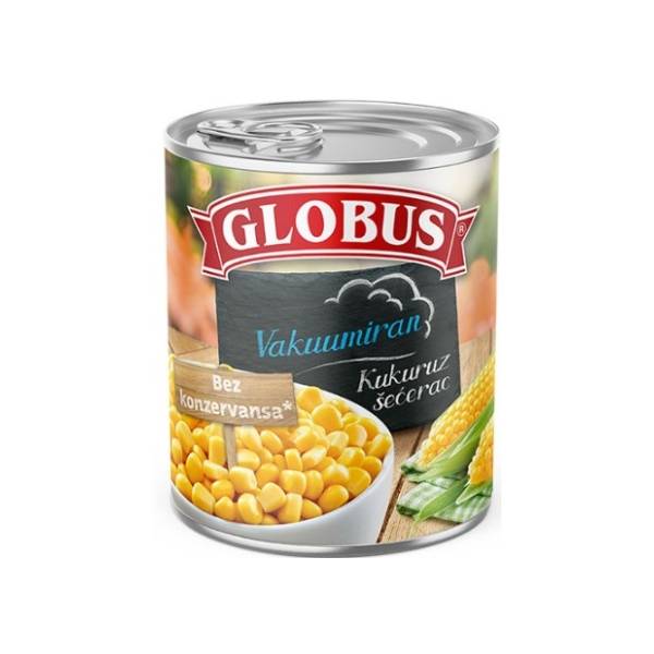 Kukuruz šećerac GLOBUS 340g