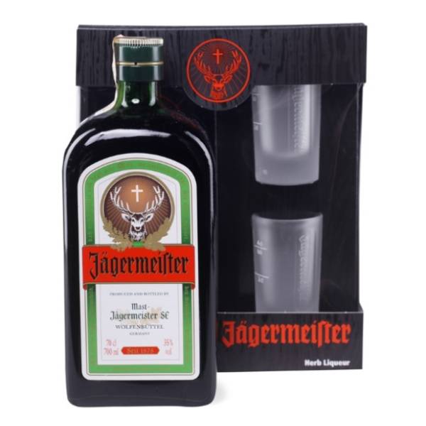 Liker JAGERMEISTER + 2 čase 0.7l