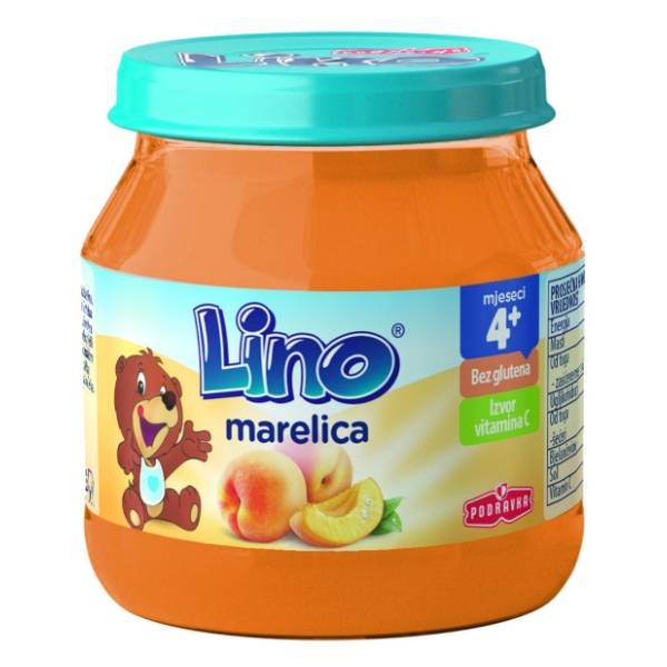 LINO kašica kajsija 130g