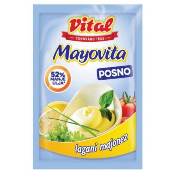 Majonez VITAL Mayovita light kesa 90g